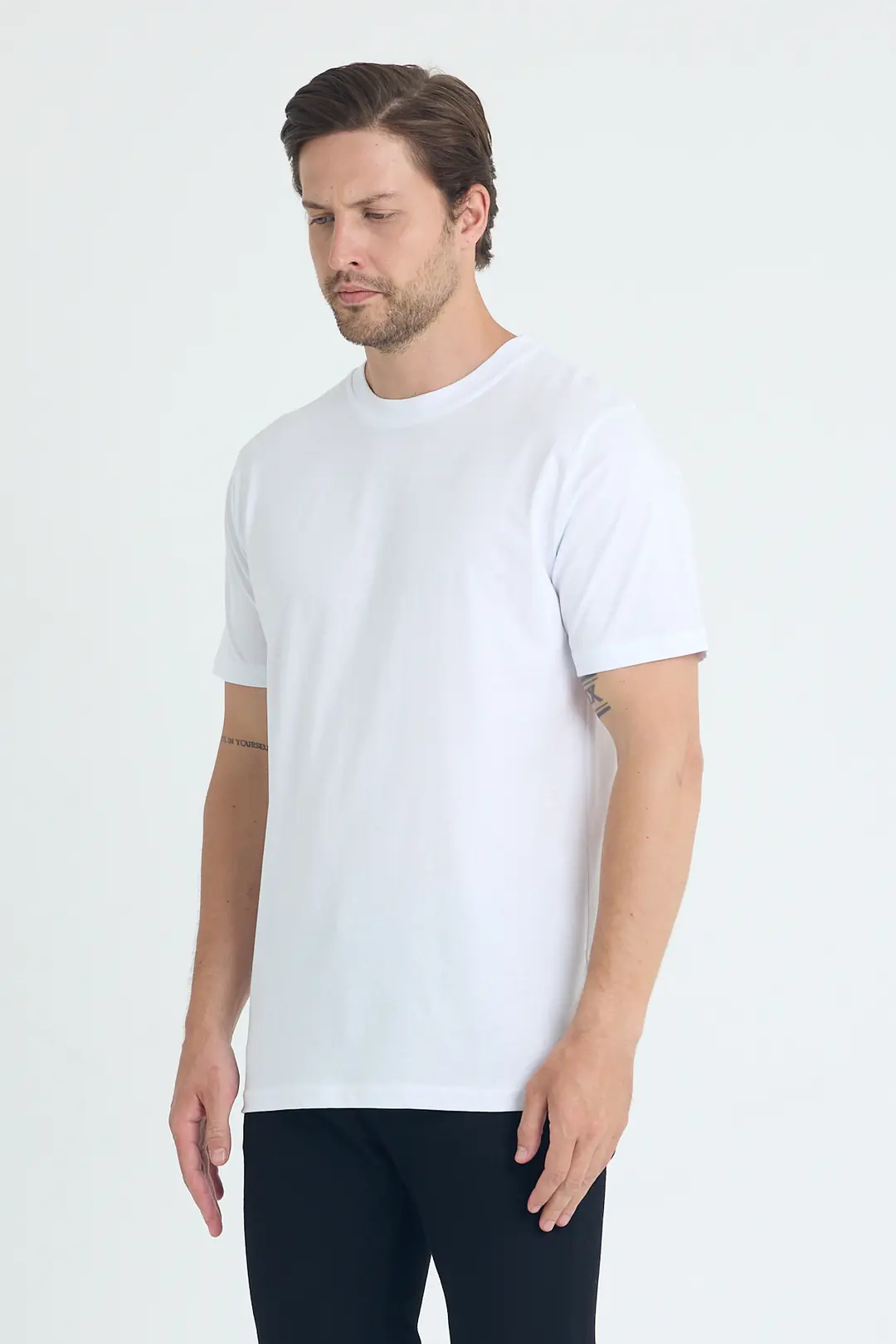 Unisex Standart Regular Beyaz Tişört
