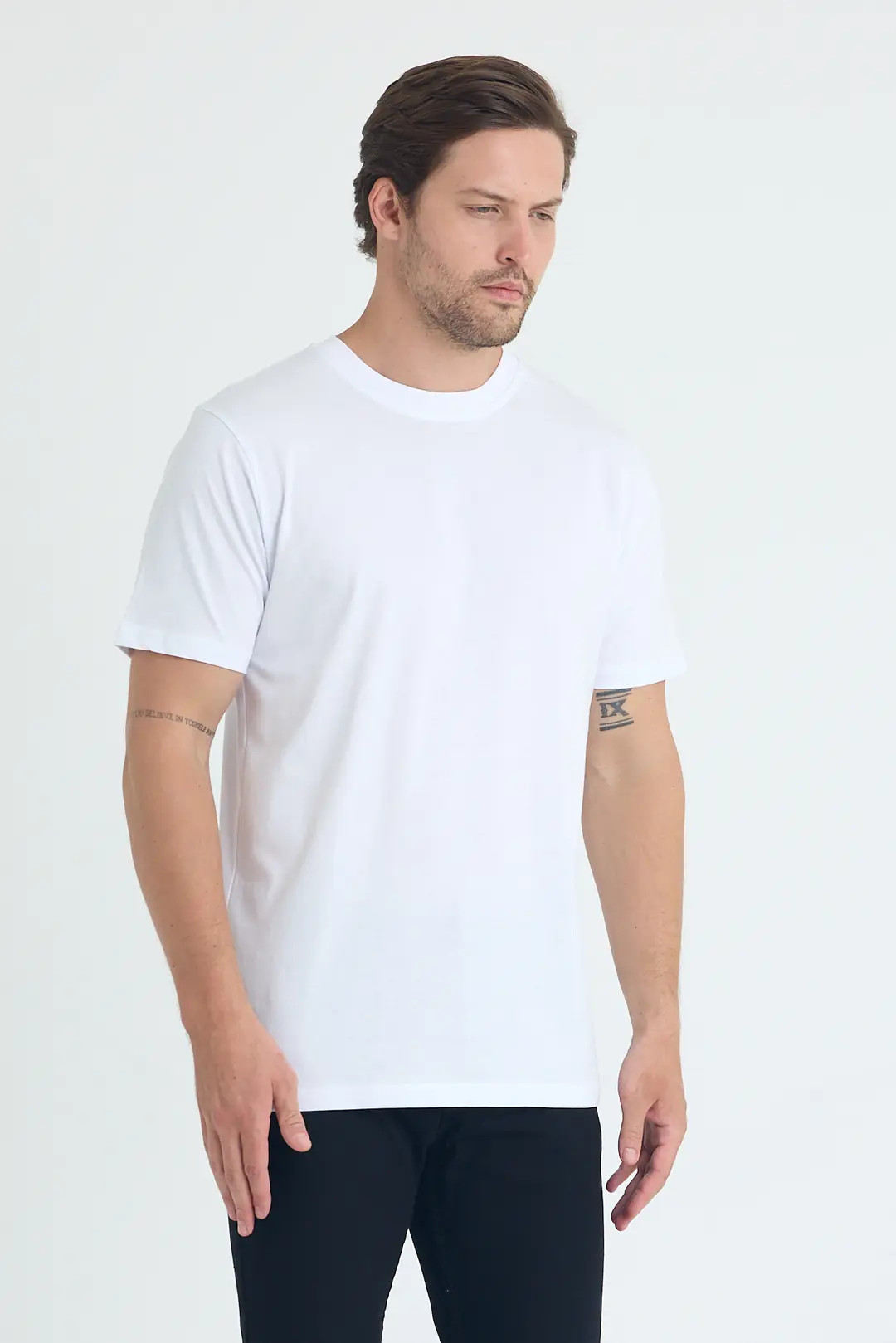Unisex Standart Regular Beyaz Tişört